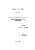 Referāts 'Demogrāfiskā situācija Tukuma rajonā', 1.