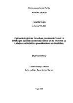 Diplomdarbs 'Epidemioloģiskās drošības pasākumi Covid-19 infekcijas izplatības ierobežošanai ', 1.