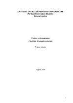 Prakses atskaite 'Vadības prakse viesnīcas "City Hotel Bruņinieks" restorānā', 1.