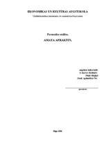 Konspekts 'Personāla vadība. Amata apraksts', 1.