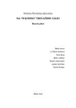 Biznesa plāns 'Biznesa plāns trenažieru zālei', 1.