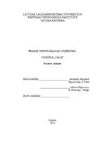 Prakses atskaite 'Prakses atskaite izmitināšanas uzņēmumā', 1.