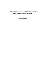 Referāts 'Laulību tiesiskais regulējums Latvijas Republikas likumdošanā', 1.
