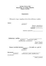 Diplomdarbs 'Vērtspapīru tirgus stagnācija LR un tās novēršanas iespējas', 1.