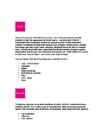 Referāts 'The Lierac Brend`s Philosophy', 4.