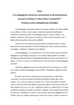 Konspekts 'Situāciju analīze pedagoģiskajā psiholoģijā', 1.