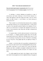 Eseja 'Social Media and Communication Skills', 1.