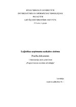 Konspekts 'Prasību dokuments. Loģistikas uzņēmuma uzskaites sistēma', 1.