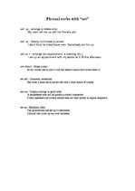 Konspekts 'Phrasal Verbs with "Set"', 1.