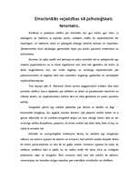 Konspekts 'Emocionālās vajadzības kā psiholoģiskais fenomens', 1.