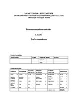 Paraugs 'Lēmumu analīzes metode', 1.