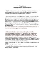 Eseja 'Vērtības Rūdolfa Blaumaņa darbos', 1.