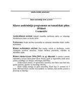 Konspekts 'Klases audzinātāja tematiskais plāns', 1.