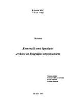 Referāts 'Komerclikuma izmaiņas un grozījumu ietekme uz bezpeļņas organizācijām', 1.