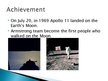 Prezentācija 'Achievement in History - Human on the Moon', 3.