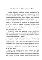 Eseja 'Esamības un cilvēka būtības izpratnes meklējumi', 1.