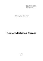 Konspekts 'Komercdarbības formas Latvijā', 1.