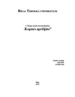 Paraugs 'Kopnes aprēķins', 1.