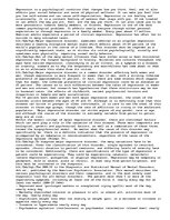 Eseja 'Major Depressive Disorder', 1.