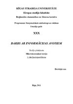 Konspekts 'Darbs ar informācijas avotiem', 1.