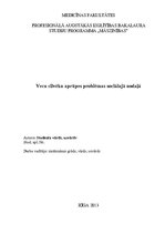 Diplomdarbs 'Vecu cilvēku aprūpes problēmas sociālajā nodaļā', 1.