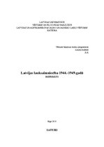 Referāts 'Latvijas lauksaimniecība no 1944.-1949.gadam', 1.