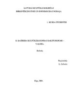 Referāts 'E.Kasīrera kultūrfilosofijas raksturojums - valoda', 1.