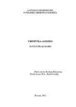 Referāts 'Urīnpūšļa audzējs', 1.