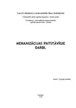 Konspekts 'Augsnes apstrādes tehnika', 1.