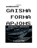 Referāts 'Gaisma, forma, apjoms', 6.