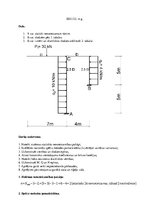 Paraugs 'Statiski nenoteicama rāmja aprēķins ar spēku metodi', 2.