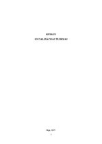 Referāts 'Sociālizācijas teorijas', 1.
