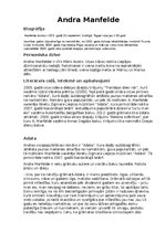 Konspekts 'Andele Manfelde', 1.