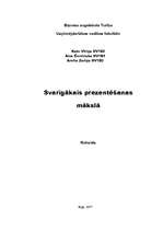 Referāts 'Svarīgākais prezentēšanas mākslā', 1.