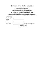 Konspekts 'Būvniecības nozares analīze', 1.