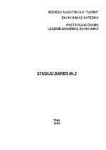 Konspekts 'Uzņēmuma darbības izmaksu veidi, to lielumu ietekmējošie faktori un samazināšana', 1.
