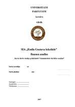 Referāts 'SIA „Emīla Gustava šokolāde” finanšu analīze', 1.