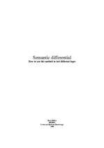 Referāts 'Semantic Differential - How to Use this Method to Test Different Logos', 1.