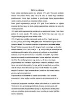 Eseja 'Programmēšanas valodas Pascal vēsture', 1.