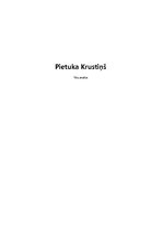 Konspekts 'Pietuka Krustiņš', 1.
