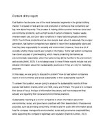 Paraugs 'Ātrā mode un ilgstspēja angļu valodā plānojums darbam', 1.