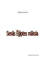 Konspekts 'Senās Ēģiptes māksla', 1.