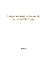 Konspekts 'Latgales mūzikas instrumenti un nacionālie ēdieni', 1.