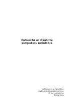 Referāts 'Radniecība un draudzība kompleksās sabiedrībās', 1.