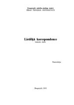 Paraugs 'Lietišķā korespondence', 1.