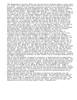 Eseja 'The Metamorphosis: A Distortion of Reality', 1.