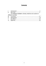 Referāts 'Cultural Shock. The Difference Between Cultures, Traditions and Customs in Diffe', 2.