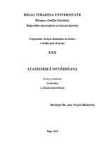 Konspekts 'Statistiskā novērošana', 1.