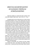 Konspekts 'Spilgtuma jeb emocionalitātes runas prasmju vērtēšanas kritērijs', 1.