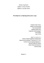 Prakses atskaite 'Pirmsdiploma prakses atskaite', 1.